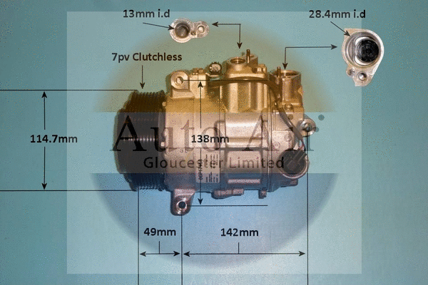 Compresseur, climatisation AUTO AIR GLOUCESTER 14-1763