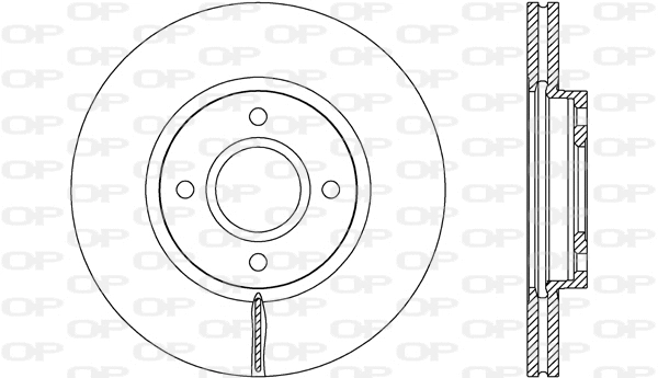 Disque de frein OPEN PARTS BDA2688.20