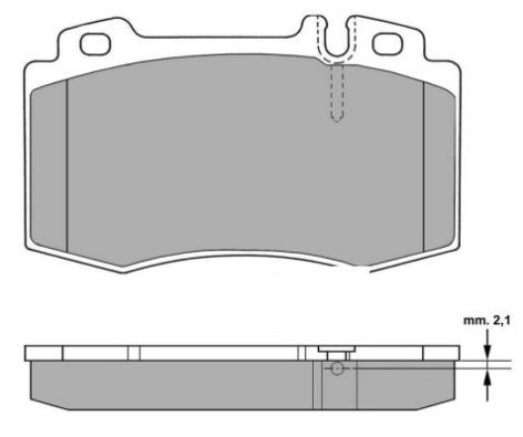Kit de plaquettes de frein, frein à disque FREMAX FBP-1299