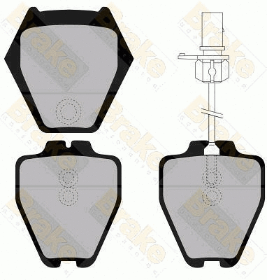 Kit de plaquettes de frein, frein à disque Brake ENGINEERING PA1329