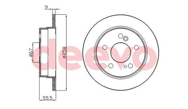 Disque de frein DEEVO BD11220