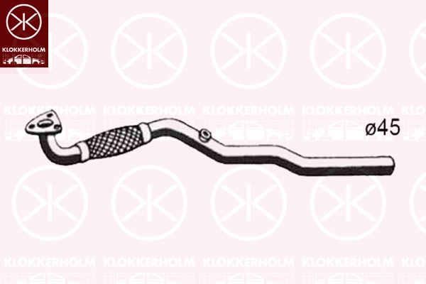 Tuyau d'échappement KLOKKERHOLM 50638651
