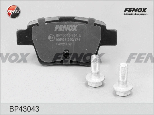 Kit de plaquettes de frein, frein à disque FENOX BP43043
