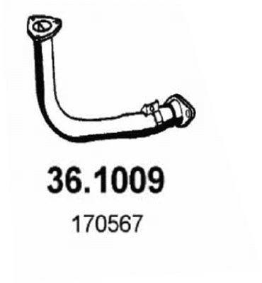 Tuyau d'échappement ASSO 36.1009
