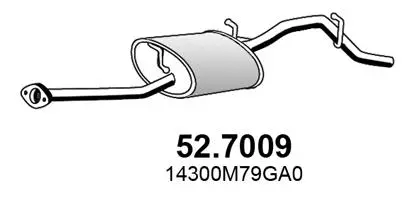 Silencieux arrière ASSO 52.7009