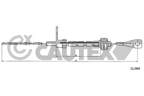 Câble d'accélération CAUTEX 763093