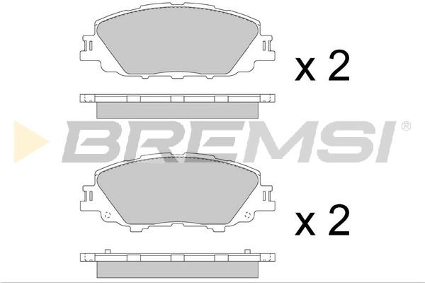 Kit de plaquettes de frein, frein à disque BREMSI BP3880