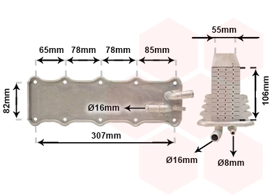 Refroidisseur d'air de suralimentation VAN WEZEL 49014700