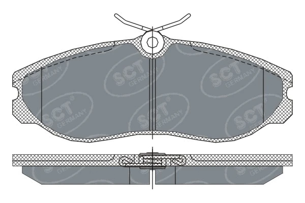 Kit de plaquettes de frein, frein à disque SCT - MANNOL SP 257 PR