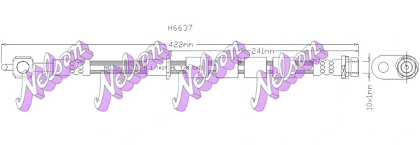 Flexible de frein KAWE H6637