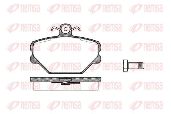 Kit de plaquettes de frein, frein à disque REMSA 0264.00