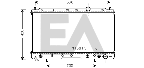 Radiateur, refroidissement du moteur EACLIMA 31R51129