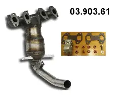 Catalyseur en coude EBERSPÄCHER 03.903.61