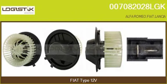 Pulseur d'air habitacle LGK 007082028LGK
