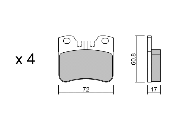 Kit de plaquettes de frein, frein à disque AISIN BPPE-1016