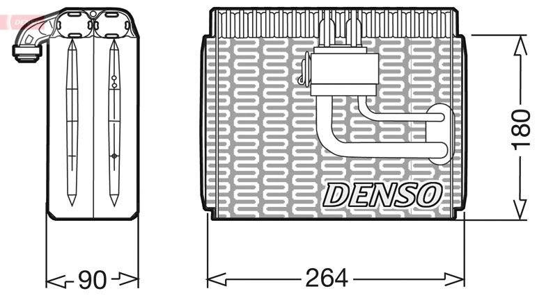 Évaporateur climatisation DENSO DEV09004