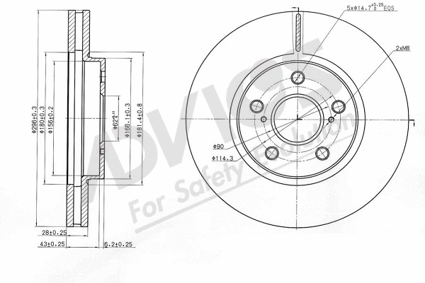 Disque de frein ADVICS-SEA A6F097
