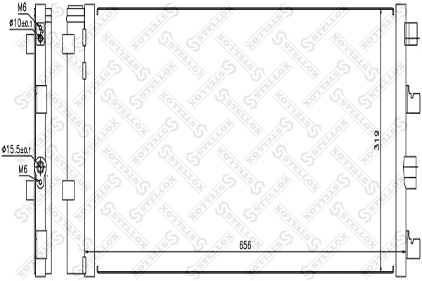Condenseur, climatisation STELLOX 10-45650-SX