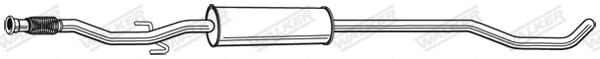 Silencieux central WALKER 24174