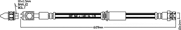 Flexible de frein JURATEK JBH1209