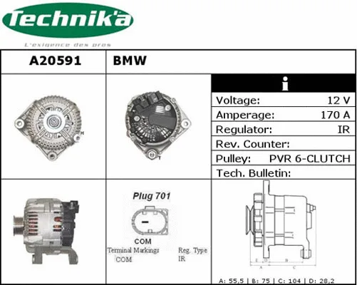 Alternateur Technika A20591