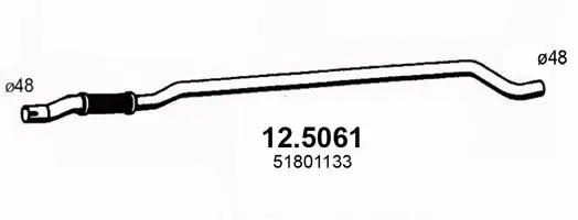 Tuyau d'échappement ASSO 12.5061