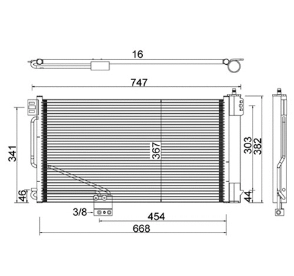 Condenseur, climatisation PowerMax 7110482
