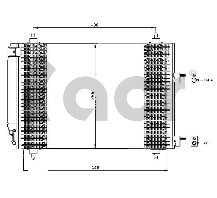 Condenseur, climatisation ACR 300492