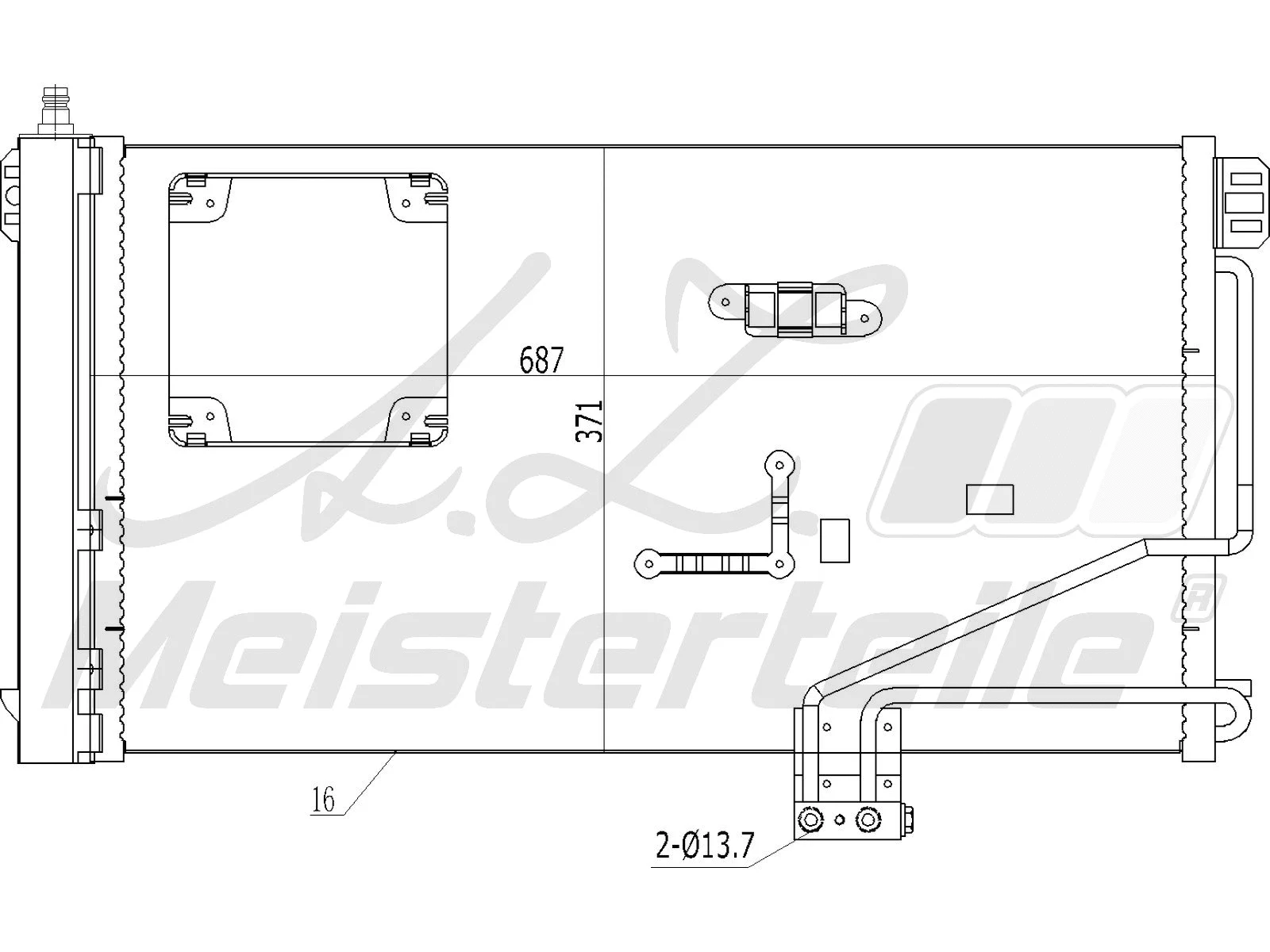 Condenseur, climatisation A.Z. Meisterteile AZMT-45-030-1084
