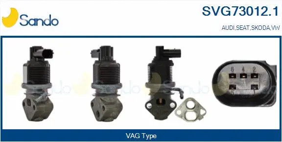 Vanne EGR SANDO SVG73012.1