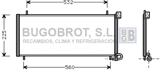 Condenseur, climatisation BUGOBROT 62-AU5115