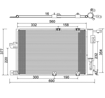 Condenseur, climatisation PowerMax 7110204