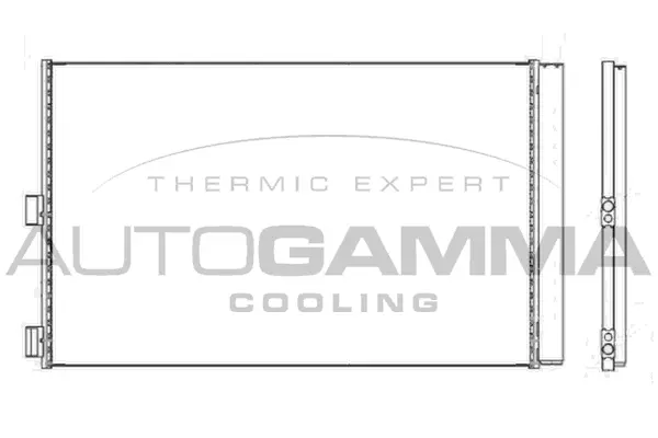 Condenseur, climatisation AUTOGAMMA 107622