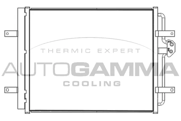 Condenseur, climatisation AUTOGAMMA 107899