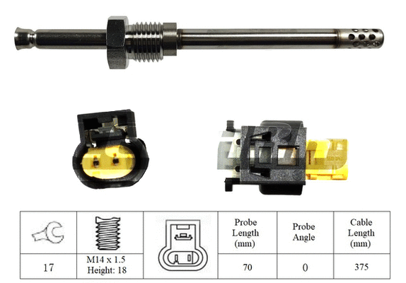 Capteur, température des gaz LEMARK LXT177