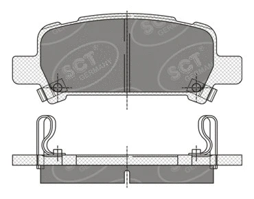 Kit de plaquettes de frein, frein à disque SCT - MANNOL SP 341 PR