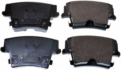 Kit de plaquettes de frein, frein à disque DENCKERMANN B111200