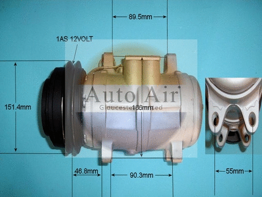 Compresseur, climatisation AUTO AIR GLOUCESTER 14-6096R
