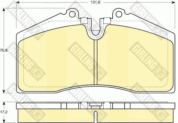 Kit de plaquettes de frein, frein à disque GIRLING 6109662
