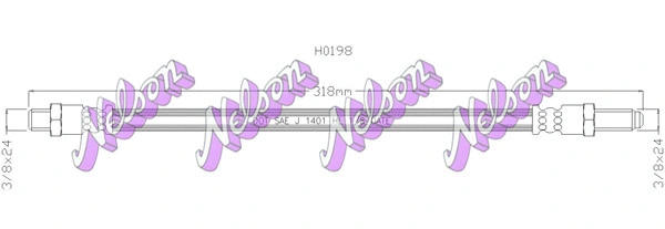 Flexible de frein KAWE H0198