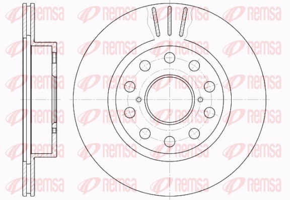 Disque de frein REMSA 62005.10
