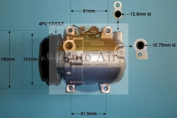 Compresseur, climatisation AUTO AIR GLOUCESTER 14-9693
