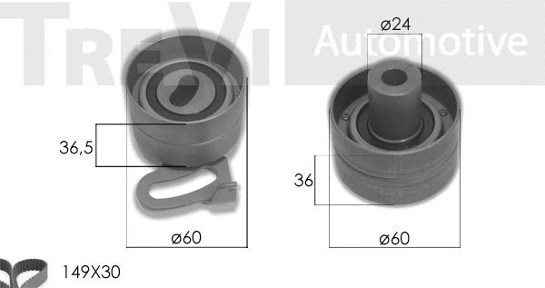 Kit de courroie crantée TREVI AUTOMOTIVE KD1467