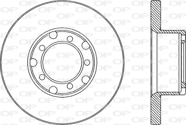 Disque de frein OPEN PARTS BDA1783.10
