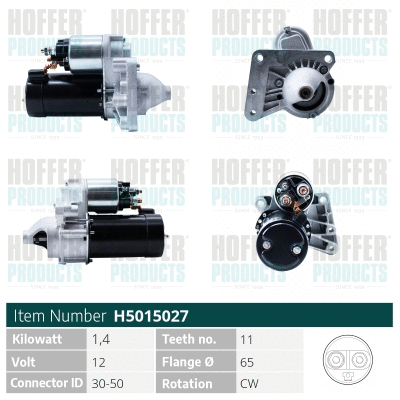 Démarreur HOFFER H5015027