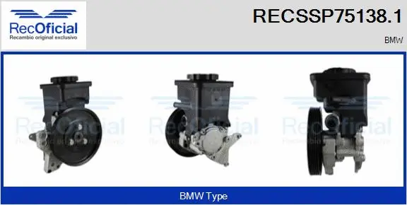 Pompe hydraulique, direction RECOFICIAL RECSSP75138.1
