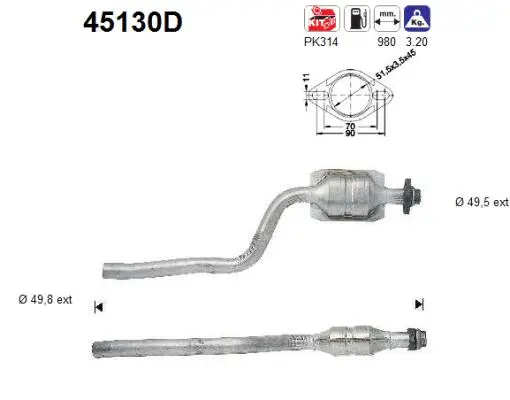 Catalyseur AS 45130D