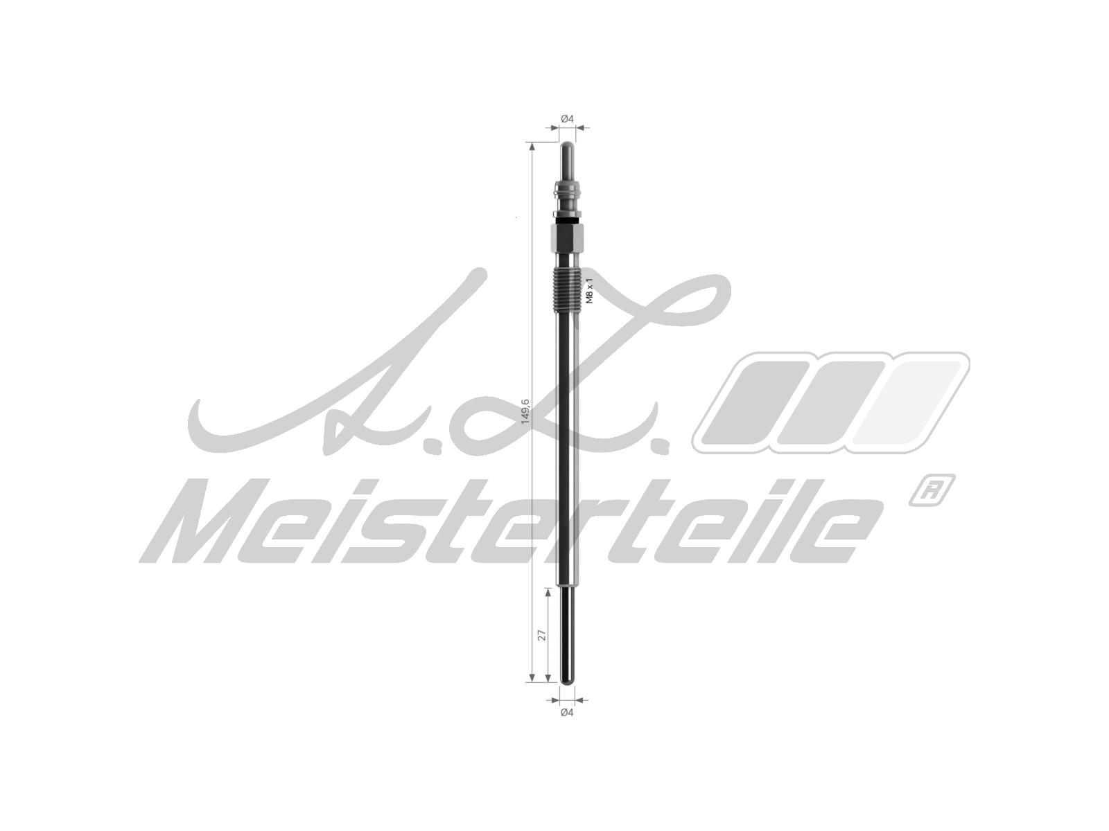 Bougie de préchauffage A.Z. Meisterteile AZMT-49-040-1105