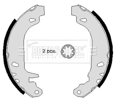 Jeu de mâchoires de frein BORG & BECK BBS6227