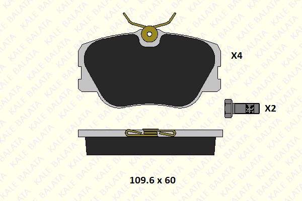 Kit de plaquettes de frein, frein à disque KALE 20941 193 24